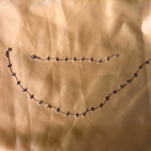 Silver Necklace and Bracelet